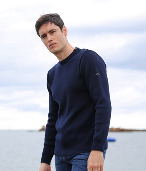 Pull marin mixte "Elouan" marine