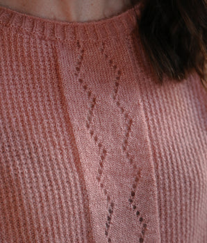 Pull femme "Ecluse" vieux rose