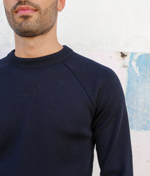 Pull homme "Trieux" marine