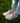 Paire de chaussons charentaises femme "Kerema" bouclette rose liseré vert bouteille